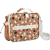 Bentgo Kids Lunch Bag (Whimsy & Wonder Collection) - Durable, Double-Insulated Lunch Bag for Kids 3+; Holds Lunch Box/Water Bottle/Snacks; Water-Resistant Fabric & Zip Pockets (Spots & Dots)
