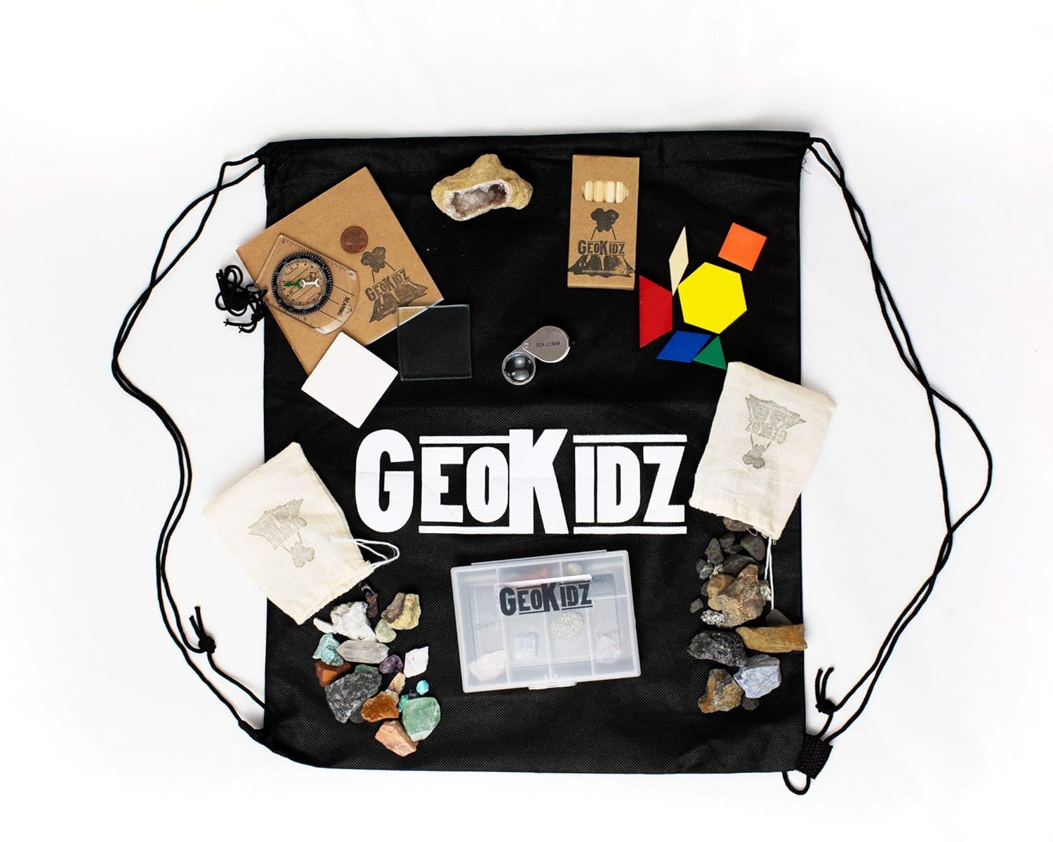 Amazon Com Geokidz Geology Kit For Kids Inspire Your Junior Geologist With Beautiful Mineral And Rock Specimens And The Tools Used By Real Geologist Industrial Scientific