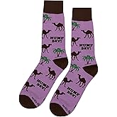 SockFly Hump Day Dress Socks Funny Novelty Crazy Fun Design Men Size 8-12 Cotton Casual Crew Colorful Funky Gift for Men