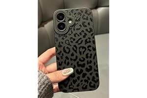 Jusnfu for iPhone 16 Case 6.1 Inch 2024, Aesthetic Leopard Cheetah Print Phone Case for Women Girls Men, Slim Silicone Protec