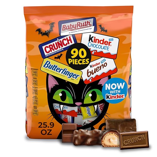 BUTTERFINGER, CRUNCH, BABY RUTH, 100 GRAND, KINDER BUENO,...