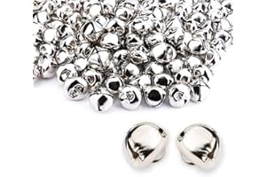 Augshy Jingle Bells for Crafts,120 Pcs 1 Inch Christmas Jingle Bells,Bulk Sound Craft Bells for Christmas Home Festival Decor