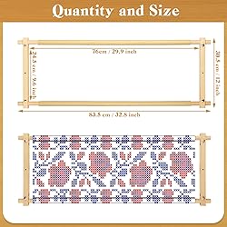 Yookeer 33 x 12 Inch Scroll Frame for Cross Stitch