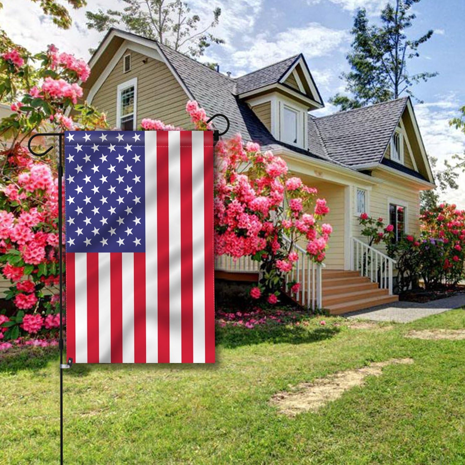 ANLEY Double Sided Premium Garden Flag, USA United States Decorative Garden Flags, Weather Resistant & Double Stitched - Image 4