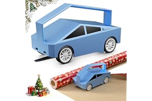 ARYOUGIFT Wrapping Paper Cutter with 5 Replaceable Blades, Gift Wrap Cutter Tool for Holiday Gift Wrapping, Slider for Gift Wrapping Accessories, Wrapping Paper Roll Cutter for Christmas