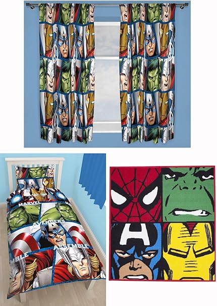 Marvel Avengers Shield Single Duvet Bedding Set Shield 66 X 72