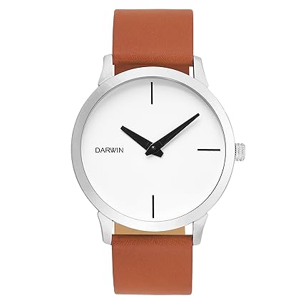 Darwin Young Collection Stylish Slim Look Rich White dial Professional Wear Imported Analogue Japanese Movement Watch for Men - DW-1041-PB-WH