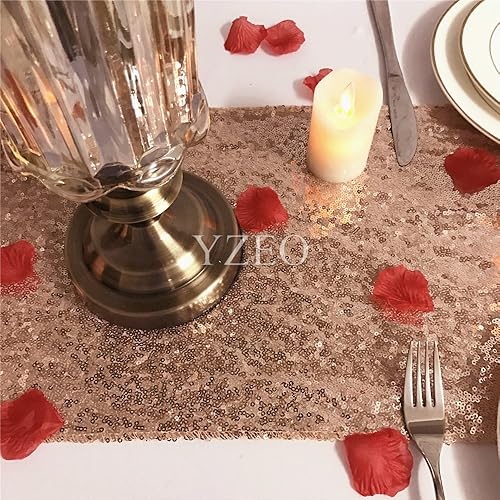 Rose Gold Sequin Table Runner (12''*108'') Amazon.co.uk Kitchen & Home