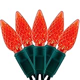 YULETIME Red One-Piece C6 LED Christmas