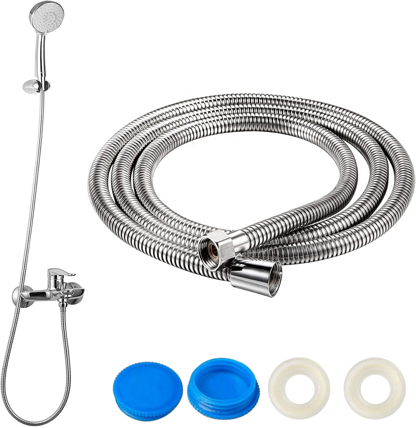 YEYIT Shower Hose 2m/78inch Stainless Steel AntiKinkAntiExplosion Dense Shower Pipe Hose Leak
