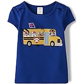 Gymboree Girls and Toddler Embroidered School T-Shirt