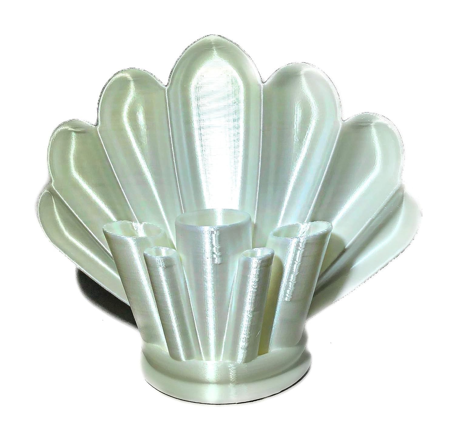 Amazon Com Mermaid Makeup Brush Holder Makeup Brush Organizer Vanity Brush Holder Decor Makeup Brush Cup Eco Friendly And 3d Printed Pearl White Beauty