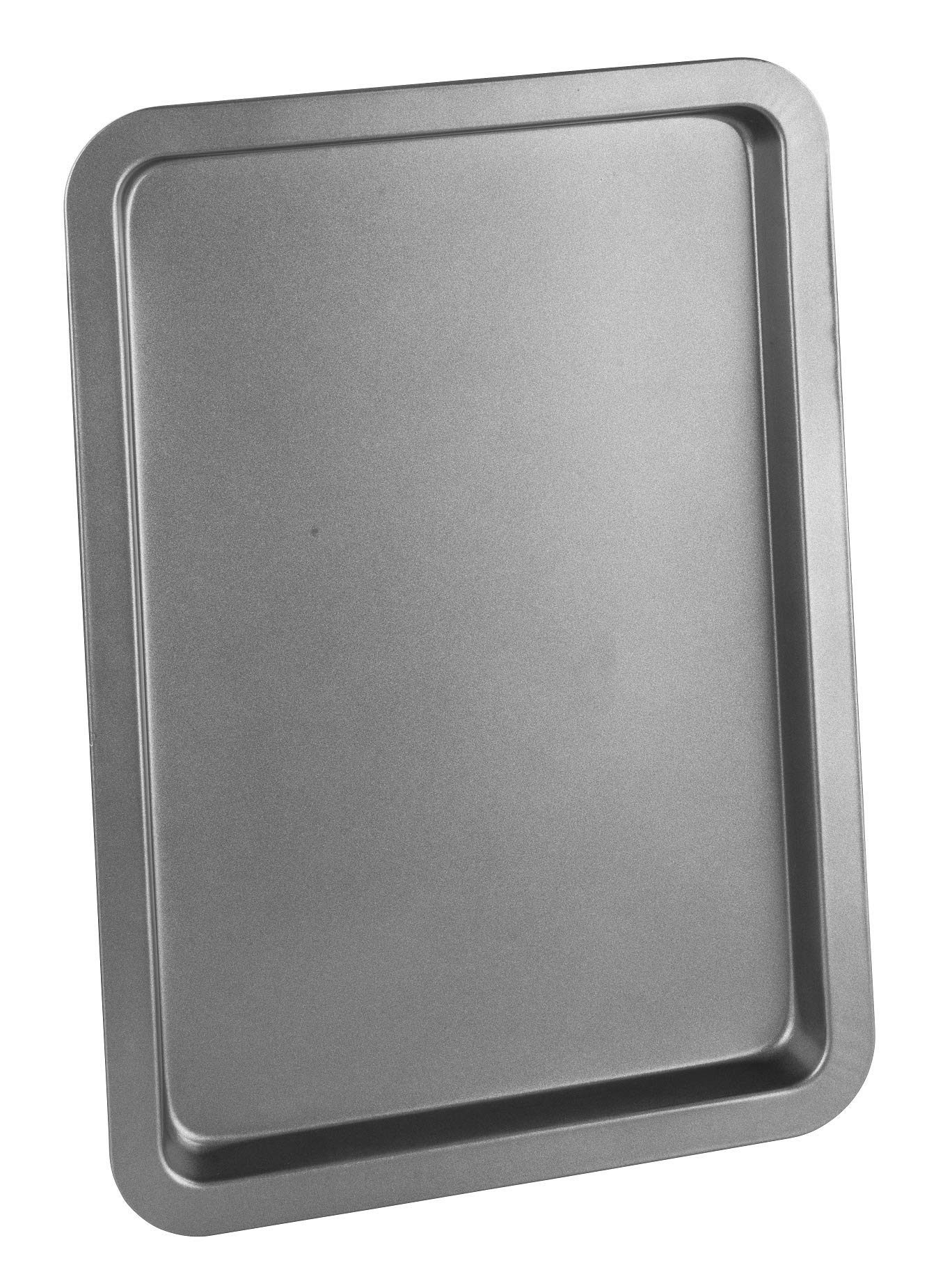 Chef Aid Non-Stick Carbon Steel Baking Tray, Durable Non Stick Coating, Fridge and Freezer Safe, Perfect for Baked Goods and Roasting, 37 cm x 25 cm, Robust Essential Oven pan, Grey