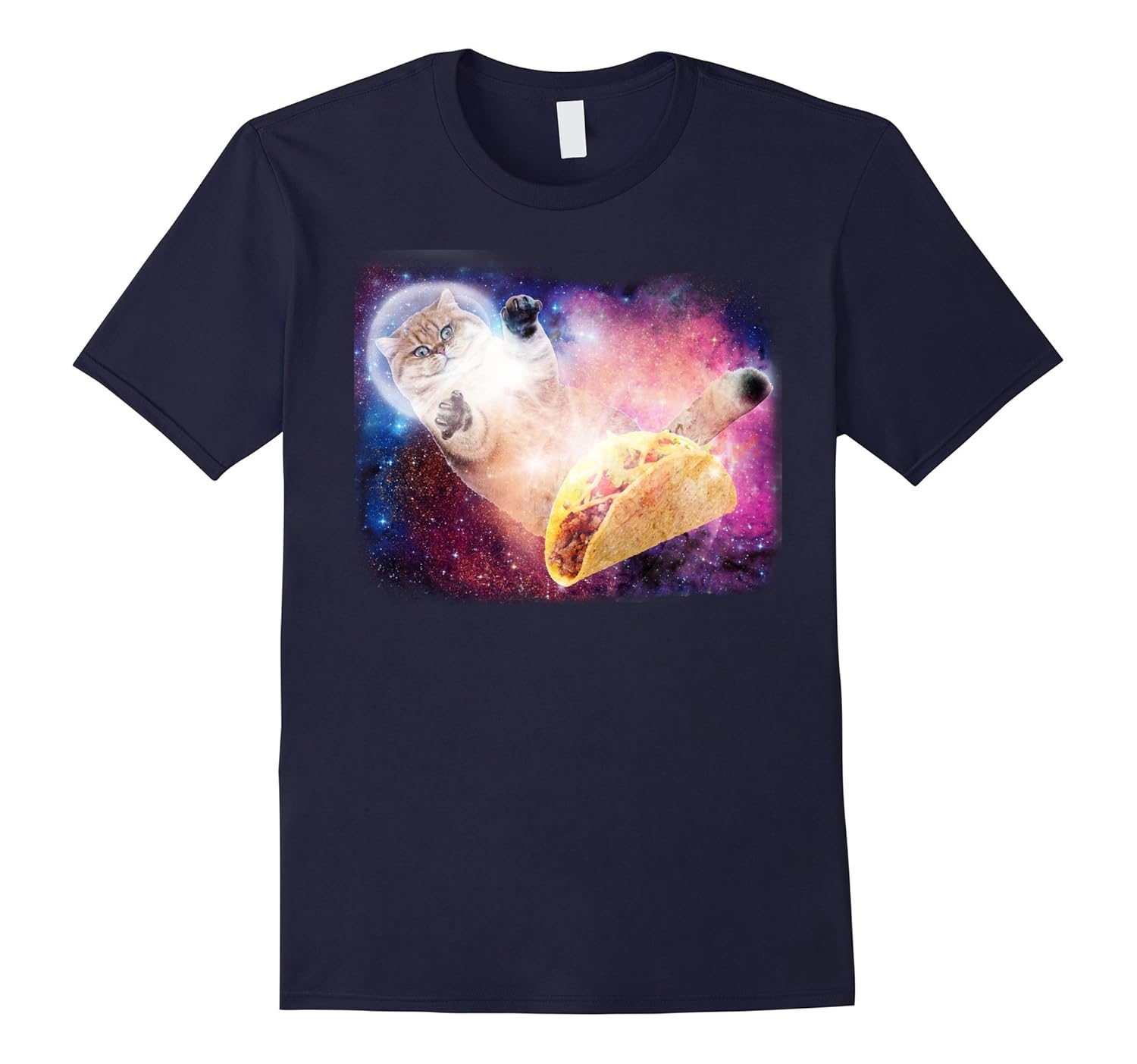 Cat with tacos in Galaxy T-shirt-ANZ