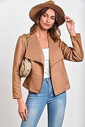 PRETTYGARDEN Women's Faux Suede Jackets 2024 Fall