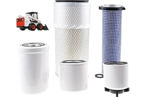 Air Filter & Oil Filter & Skid Steer Filters Kit Fit for Bobcat 743 751 751G 753 763 773 7753 763G 773G S130 S150 S160 S175 S