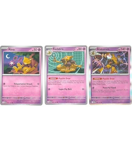 Amazon.com: Alakazam ex 065/165 - Pokemon 151 - Double Rare - Evolution 3  Card Set