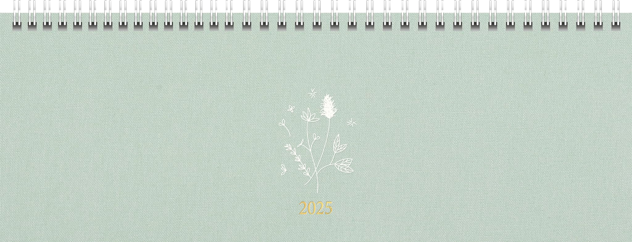 rido/idé Young Line 2025 Landscape Appointment Book Wild Flowers 297 x 105 mm Textile