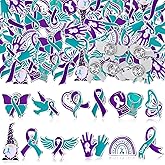 Amazon.com: Suicide Prevention Awareness Ribbon Items 250pcs Purple ...