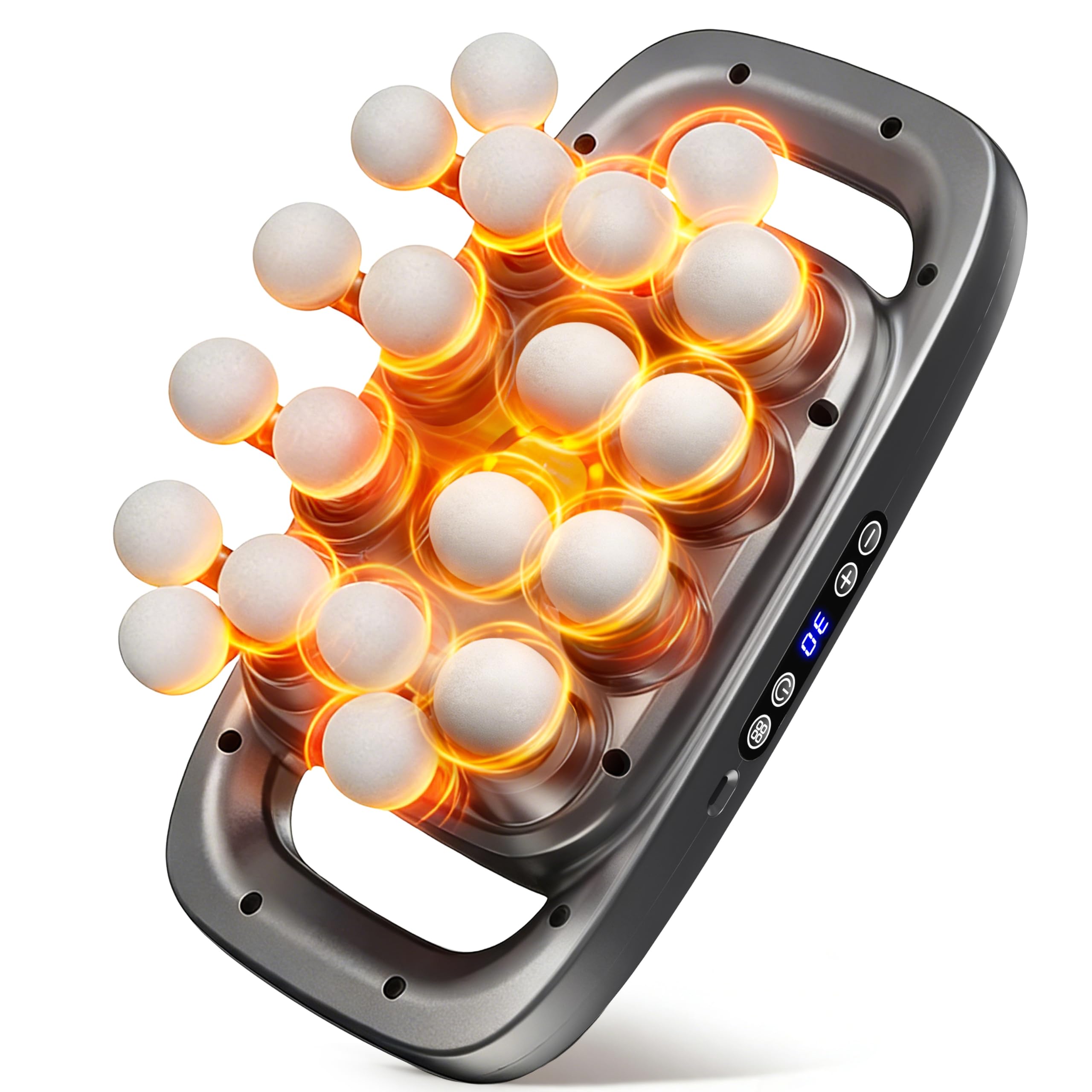 Photo 1 of EDISTEC 20-Head Massage Gun, Deep Tissue Percussion Massager with 30 Speeds & 3 Modes, 110lb Force, Ultra-Quiet 35dB, 3×2600mAh Battery, Type-C Fast Charging, 6H Use, Full Body Muscle Relaxation