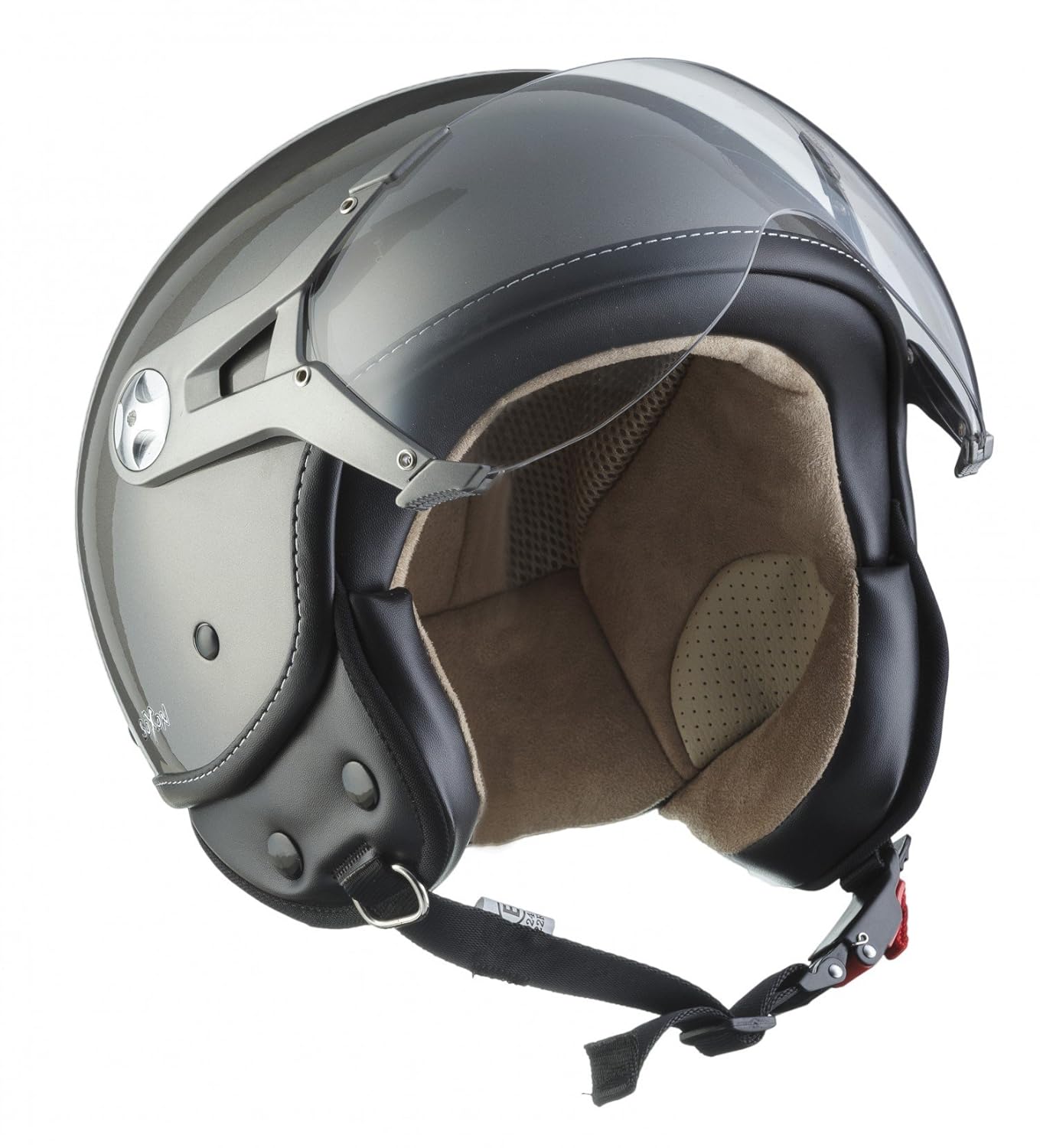SOXON SP-325-MONO Titan · Bobber Jet-Helm Pilot Retro Helmet Mofa ...