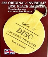 SISI UK Disc Hanger 75mm Plate Holder Pack of 5 Self Adhesive Hooks view 2