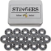 Yellow Jacket Premium Inline Skate Bearings, Roller Skate Bearings, 608, ABEC (Pack of 16)
