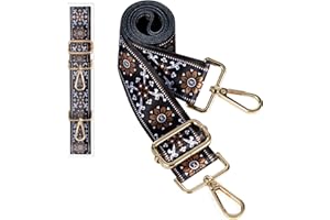 SEAVILIA Purse Straps Replacement Crossbody Straps for Purses Gold Hardware Adjustable Length Belt Guitar Strap