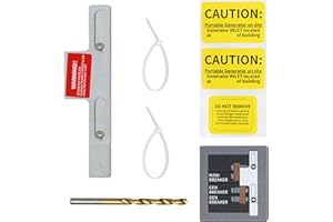 DIFFWELY Generator Interlock Kit Compatible Square D Homeline Meter Main 150 or 200 amp Breaker,Fit for Safe Usage of Portable Power During Outage(1set)
