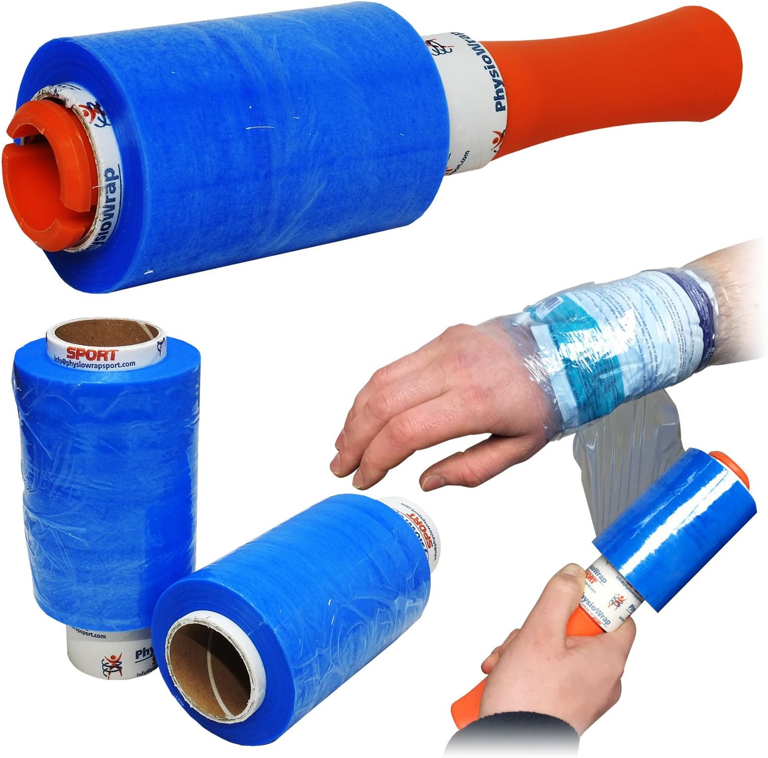 PhysioWrap First Aid Sprain Pain Ice Pack Gel Hot/Cold Wrapping Applicator Kit Set