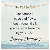 STORYJEWELLERY Wave Bracelet, Birthday Gifts For Women, Jewelry Present for Mom Daughter Sister and Female Friend, Christmas Gifts for Women