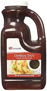 Minor's General Tso Sauce, Stir Fry Sauce, Ginger Garlic Sesame Flavor, 5.2 lb Bottle
