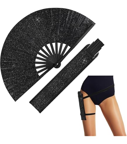 thumbnail image 2 of Boots On The Ground Hand Fan Large,Line Dance Popping Fan,Foldable C 2 of 11