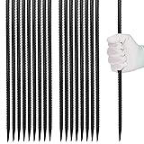 Homwin 16 inches Rebar Stakes 18-Pack Heavy Duty