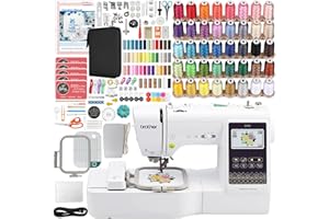 Brother SE700 Combo Embroidery & Sewing Machine with 250+ Accessories including 40 Spools of Embroidery Theads & 43 Spools of Sewing Thread