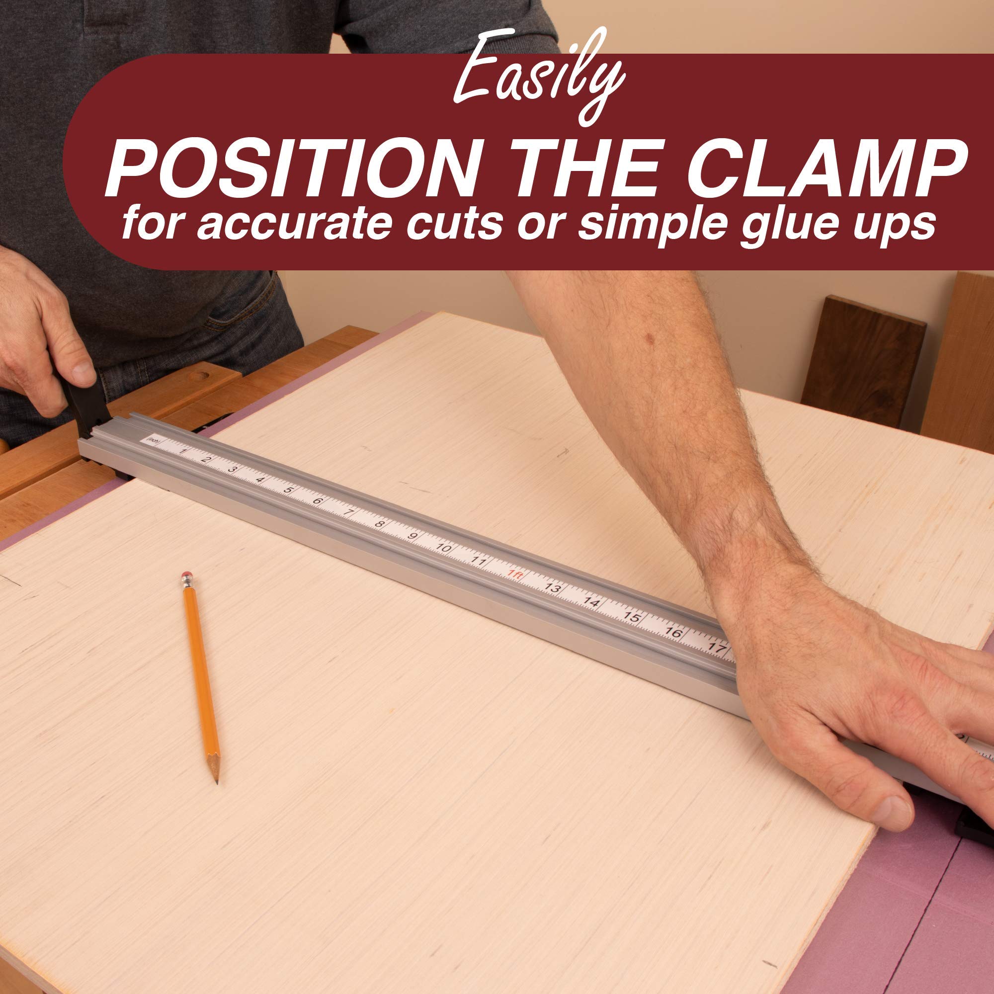 ProGrip Straight Edge Clamps Ideal For Cutting Large Sheets Of Plywood