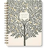 Compendium Spiral Notebook – Good Things Are Always Beginning – A Designer Spiral Notebook with 192 Lined Pages, College Ruled, 7.0”W x 9.25”H