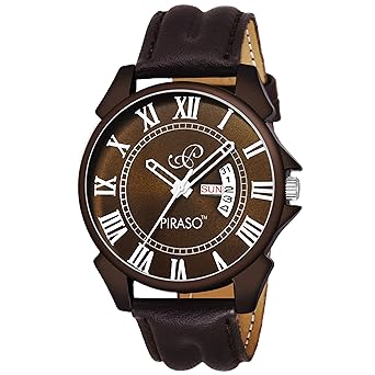 Piraso Analog Brown Day and Date Watch for - Men