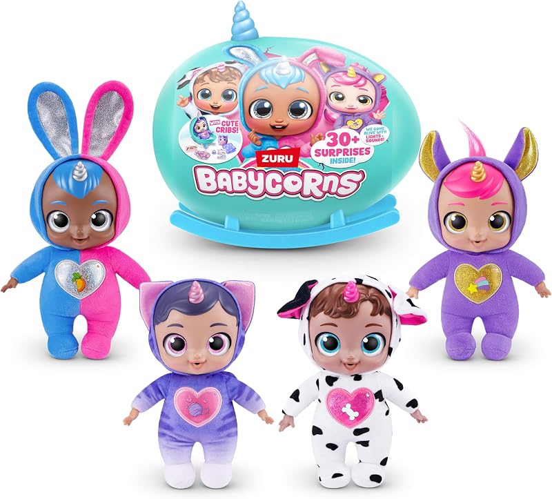 Babycorn Bambolina interattiva Serie 1 Large, 35 cm, di ZURU con luci e suoni, bamboline magiche, sorpresa, spacchettare, bambine, bambole, storia, Bunny, Bobbie — foto 4 di 8