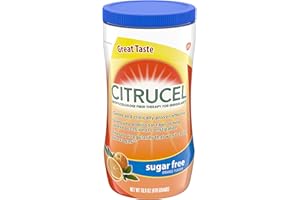 Citrucel Sugar Free Fiber Powder for Occasional Constipation Relief, Methylcellulose Fiber Powder, Orange Flavor - 16.9 Ounces
