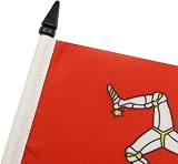 AZ FLAG Isle of Man Table Flag 4x6 in Mini Desk Flag 10 cm x 15 cm view 4