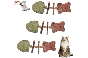 PurriDent-Fix Your Cat’s Dental Health,Natural Creative Fish Bone Cat Toy,Natural Cat Dental Toy,Interactive Kitten Chew Play