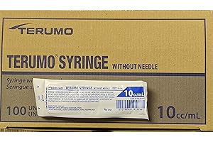 sufe 10ml Oral Syringes - 100 Pack, Luer Lock Tip, Blister Pack, 10cc, Sterile, Plastic, No Latex, FDA Approved, Ideal for Ad