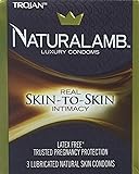 Trojan Natlmb Size 3s Trojan Naturalamb Lubricated