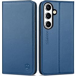 SHIELDON Case for Galaxy S25 6.2", Genuine Leather