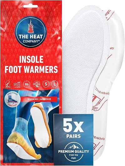 THE HEAT COMPANY Insole Foot Warmers Adhesive 30 Pairs LARGE 7-11.5 EXTRA WARM