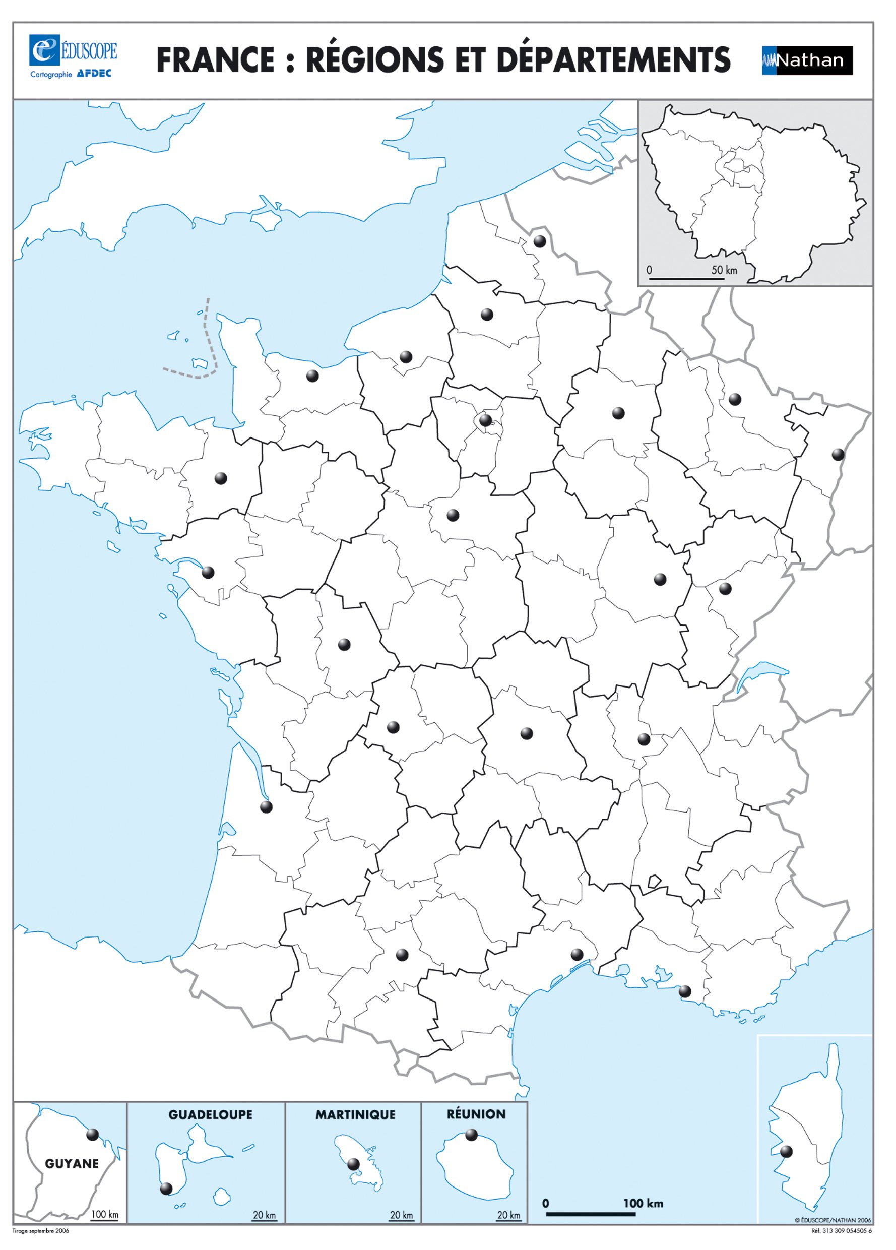 Fond De Carte Muet La France Cartes Murales Geographie Amazon Co Uk Collectif Books