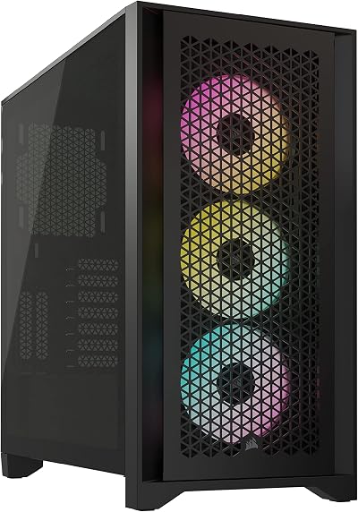 Corsair 4000D RGB AIRFLOW Mid-Tower Case w/ 3x AF120 RGB ELITE Fans & Node PRO