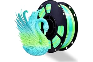 iBOSS Silk PLA+ Gradient 3D Printing Filament, 1KG 1.75mm Silk Shiny Blue Green Gradient Printer Filament 2.2lb Brighter New 