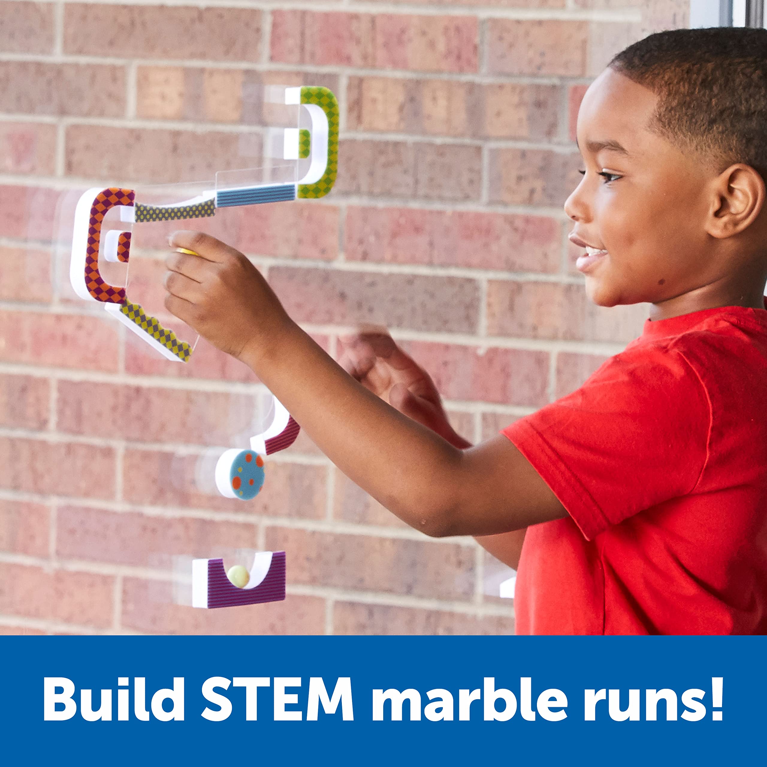 Learning Resources STEM Explorers Marble Runners - 18 Pieces, Ages 5+ STEM Toys and Activities for Kids, Brain Teaser Toys and Games, Kindergarten Games